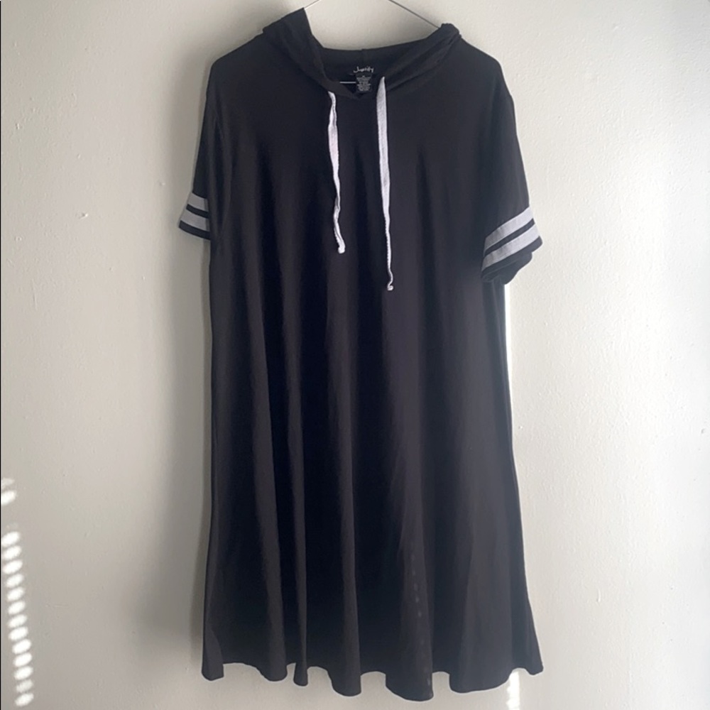 🍁Long Black dress with hood🍁